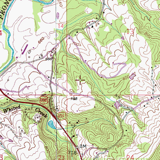 Topographic Map of McPherson Dam, AL