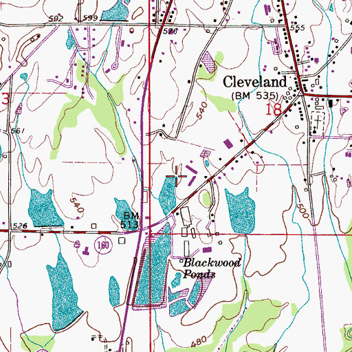 Topographic Map of Hazerig Upper Pond Dam, AL