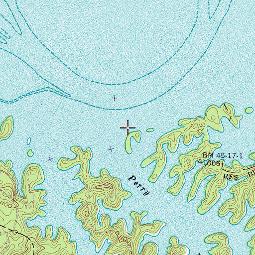 Topographic Map of Riverview School (historical), TN