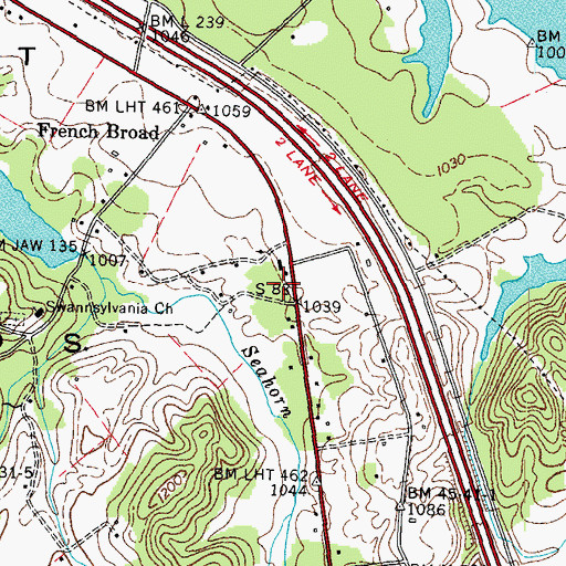 Topographic Map of Starnes Cemetery, TN