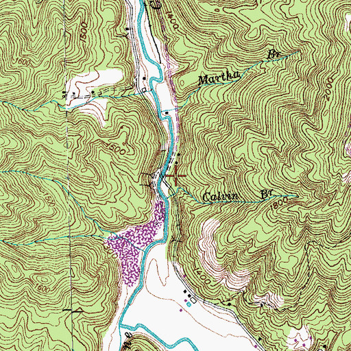 Topographic Map of Frank Coker Mine, TN