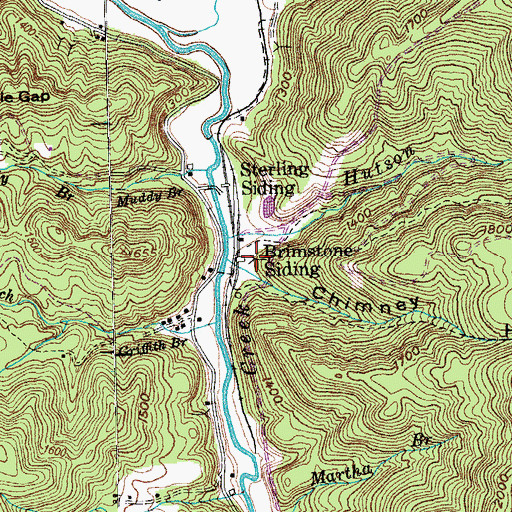 Topographic Map of Lassie Mine, TN