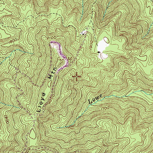 Topographic Map of Martin Mine, TN