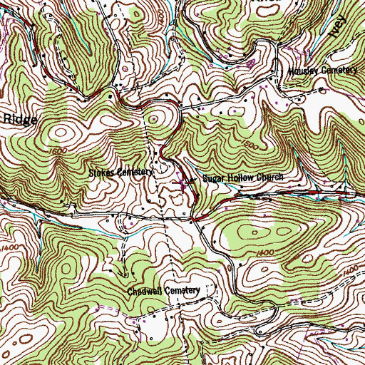 Topographic Map of Coolidge School (historical), TN