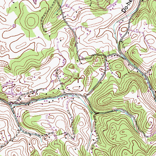 Topographic Map of Ivey Cemetery, TN