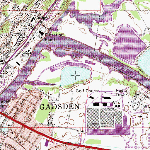 Topographic Map of Goodyear Lake, AL