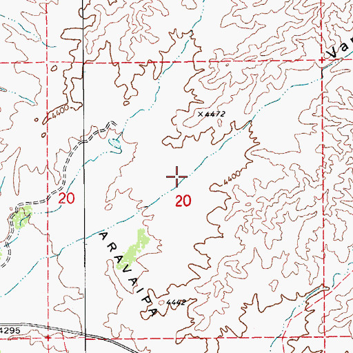 Topographic Map of Van Valer Canyon, AZ