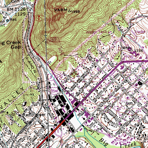 Topographic Map of Talley Cemetery, TN