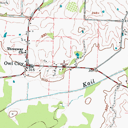 Topographic Map of Clark School (historical), TN
