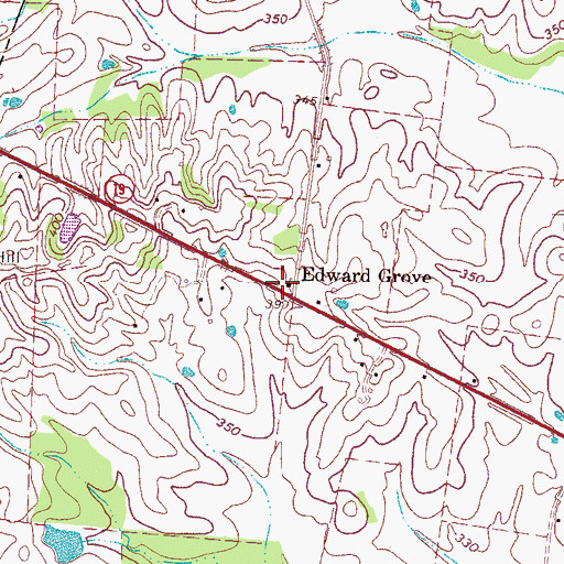 Topographic Map of Edward Grove School (historical), TN