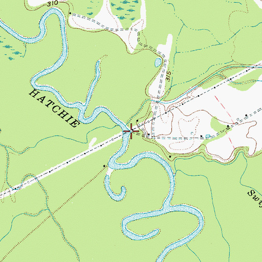 Topographic Map of McCartys Landing, TN