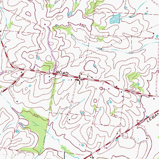 Topographic Map of Neboth Church (historical), TN