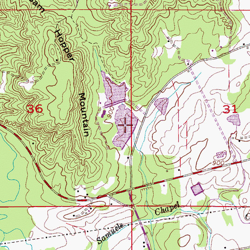 Topographic Map of Jenkins Number One Lake, AL