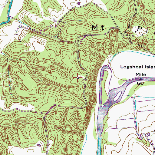 Topographic Map of Grand View School (historical), TN
