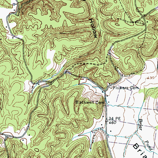 Topographic Map of Macedonia School (historical), TN