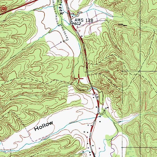 Topographic Map of Old Aetna Furnace (historical), TN