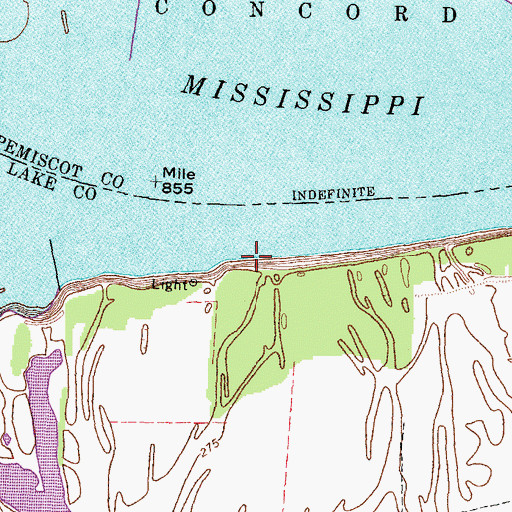 Topographic Map of Fritz Landing, TN