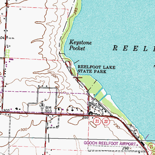 Topographic Map of Rays Camp, TN