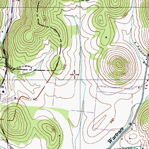 Topographic Map of Clark Cemetery, TN