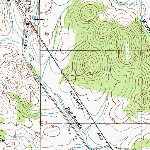 Topographic Map of Davis Cemetery, TN