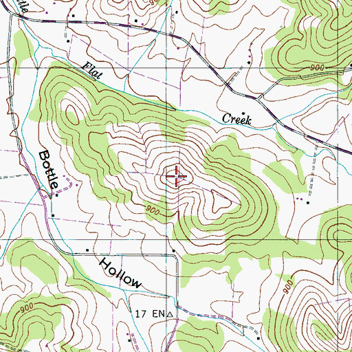 Topographic Map of Kimzey Cemetery, TN