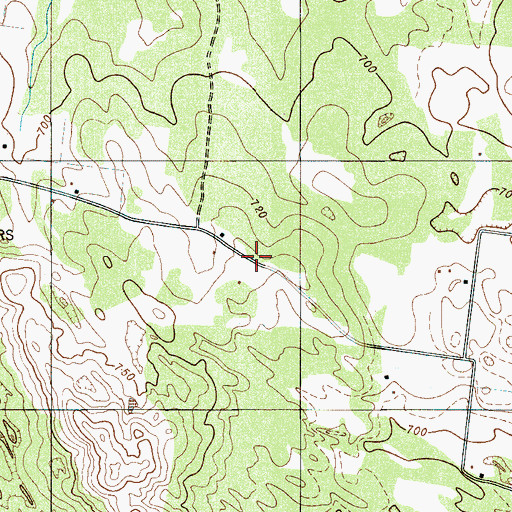 Topographic Map of Moulder School (historical), TN