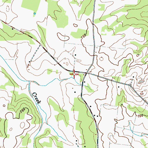 Topographic Map of O'Neal School (historical), TN