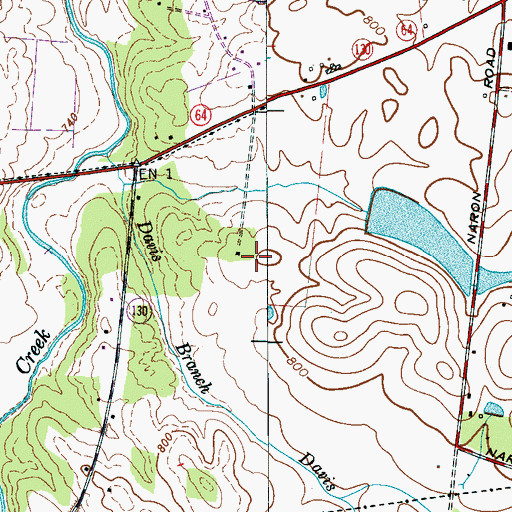 Topographic Map of Owens Cemetery, TN