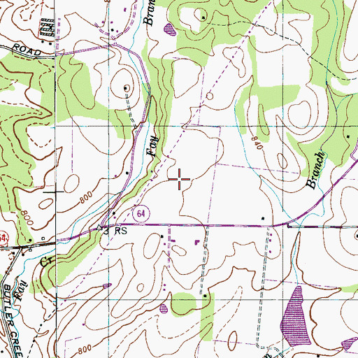 Topographic Map of Peter Miller Cemetery, TN