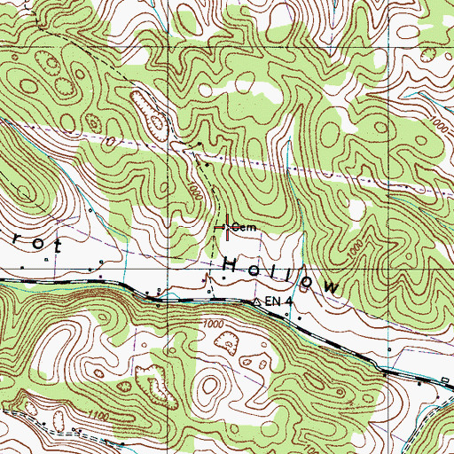 Topographic Map of Stacy Cemetery, TN