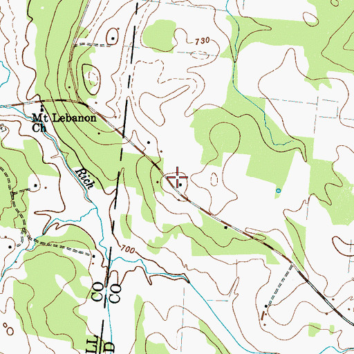 Topographic Map of Stallings Cemetery, TN