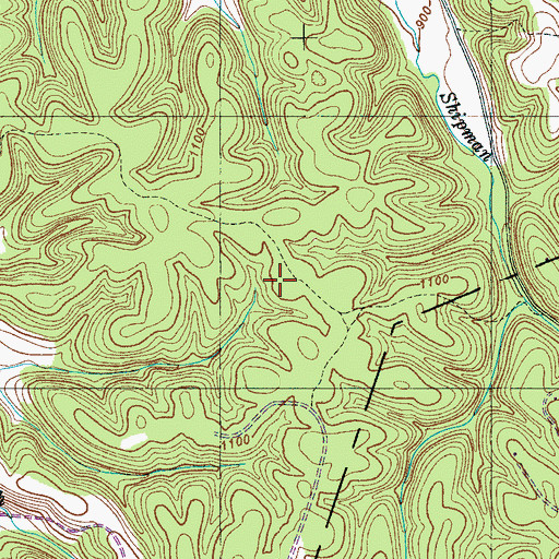 Topographic Map of Stone Cemetery, TN