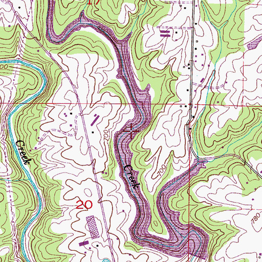 Topographic Map of Forest Ingram Lake, AL