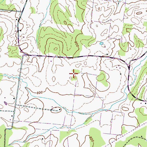 Topographic Map of Word Cemetery, TN