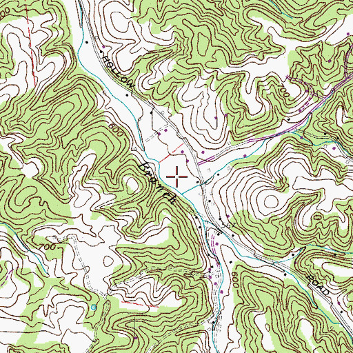 Topographic Map of O K Furnace (historical), TN