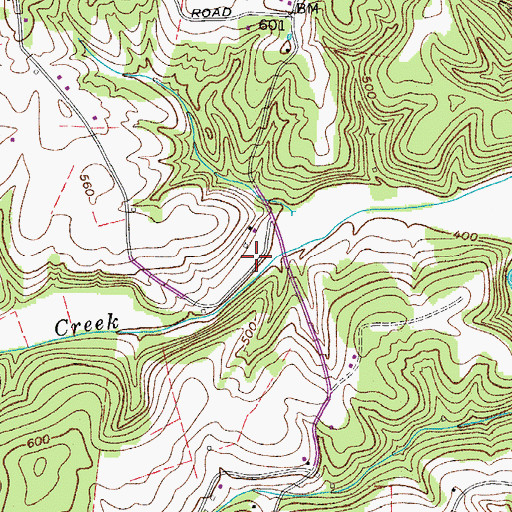Topographic Map of Tennessee Furnace (historical), TN