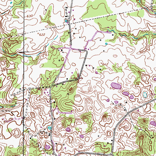 Topographic Map of Wilmouth School (historical), TN