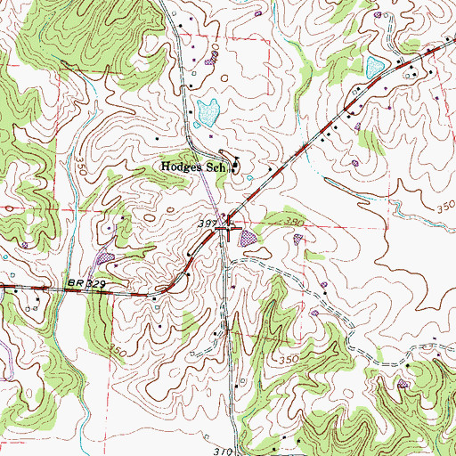 Topographic Map of Elber School (historical), TN