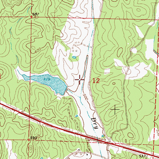 Topographic Map of McRae Dam, AL
