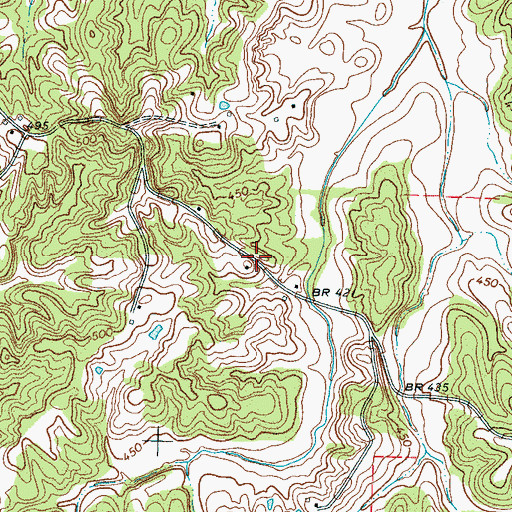 Topographic Map of Fayette County Farm (historical), TN