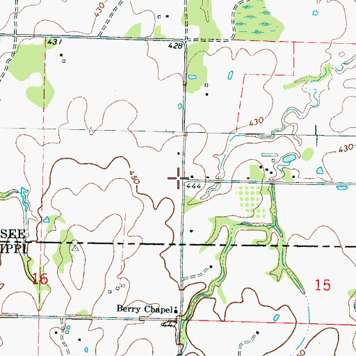 Topographic Map of Franklin School (historical), TN