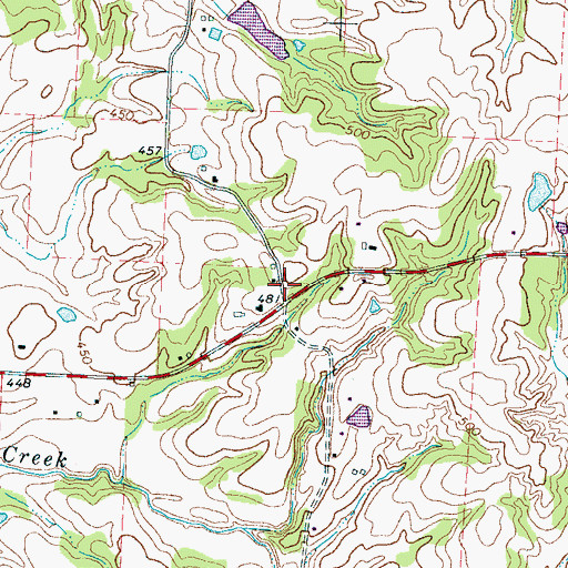 Topographic Map of Gaither School (historical), TN