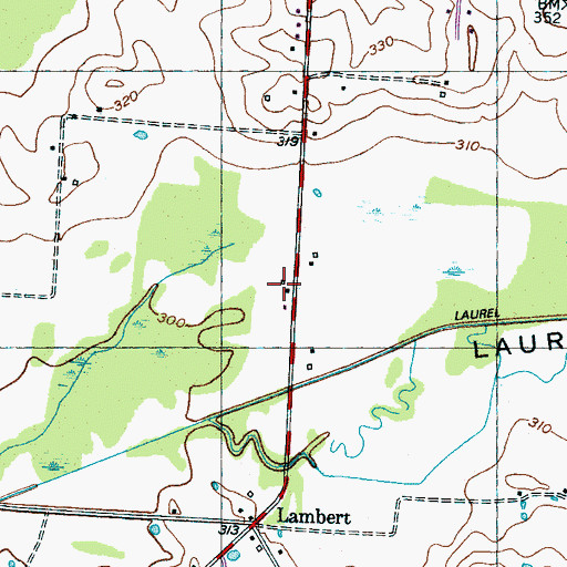 Topographic Map of Hill School (historical), TN