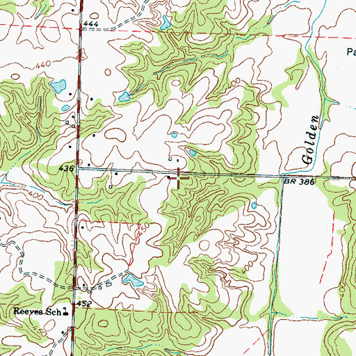 Topographic Map of Oak Grove School (historical), TN