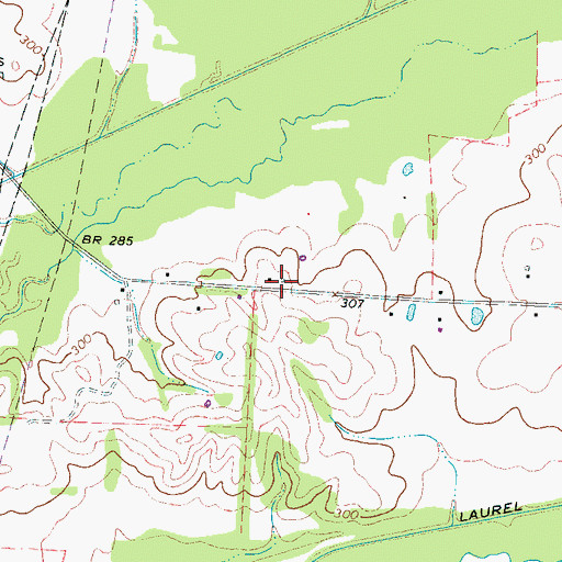 Topographic Map of R E Williams School (historical), TN