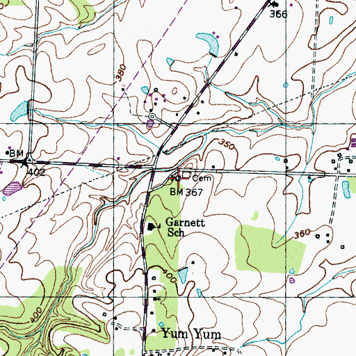 Topographic Map of Shiloh Church, TN