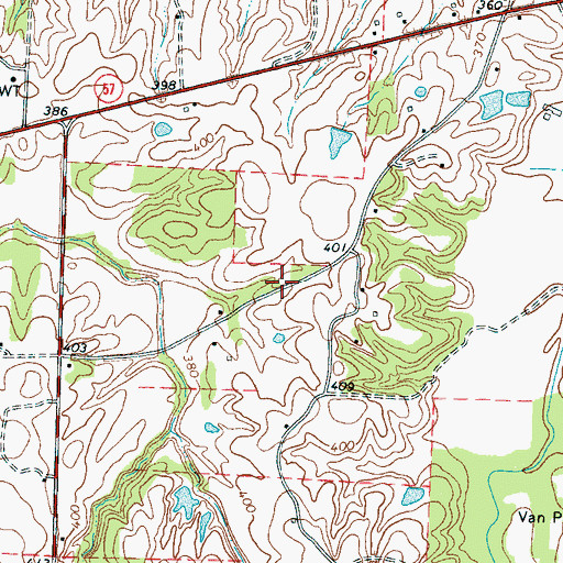 Topographic Map of Simmon School (historical), TN