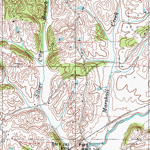 Topographic Map of Holloway School (historical), TN