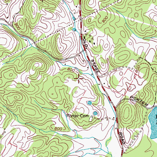 Topographic Map of Carp School (historical), TN