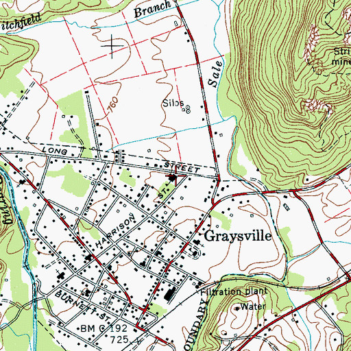 Topographic Map of Graysville Elementary School, TN